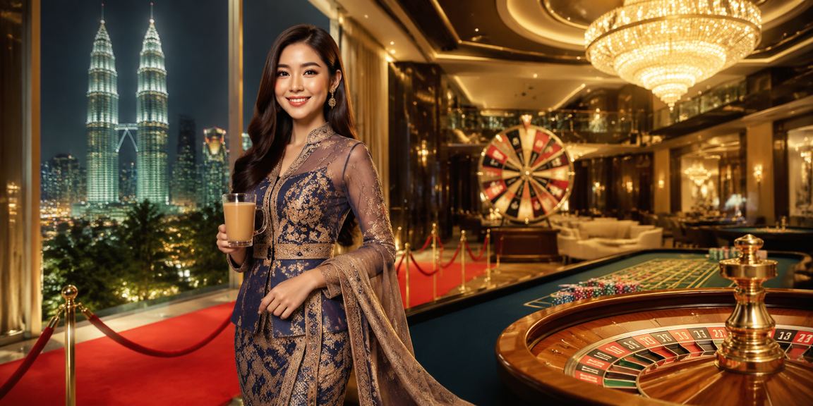 Meja Roulette kasino langsung di Kuala Lumpur dengan dealer profesional mylucky88